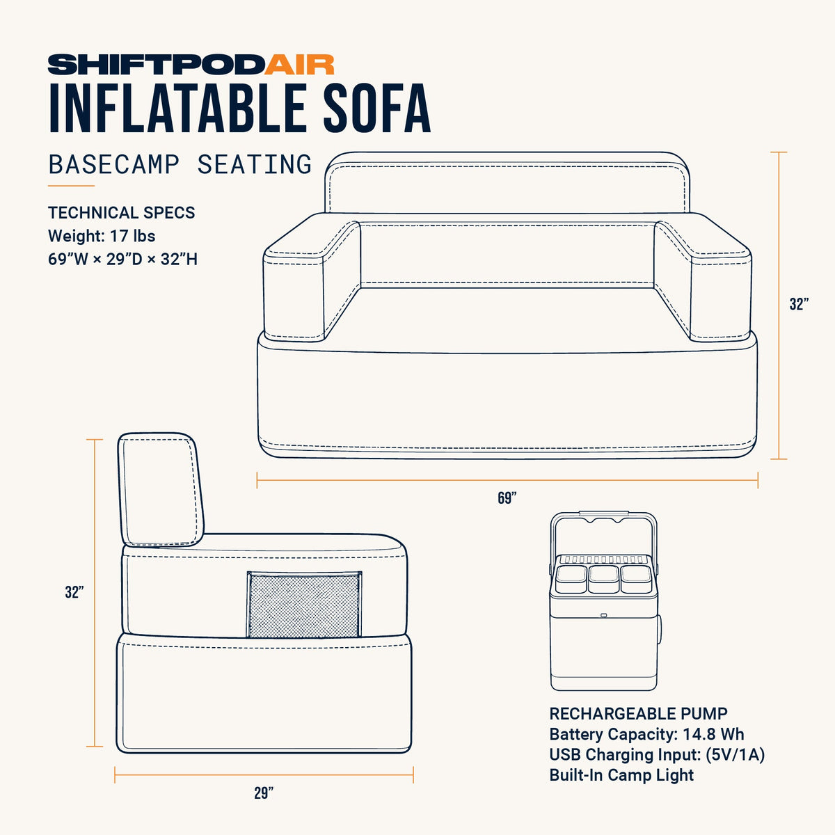 SHIFTPODAIR Sofa Drawing