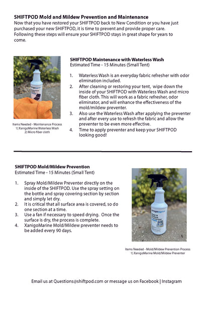 SHIFTPOD Mildew Prevention & Cleaning Kit